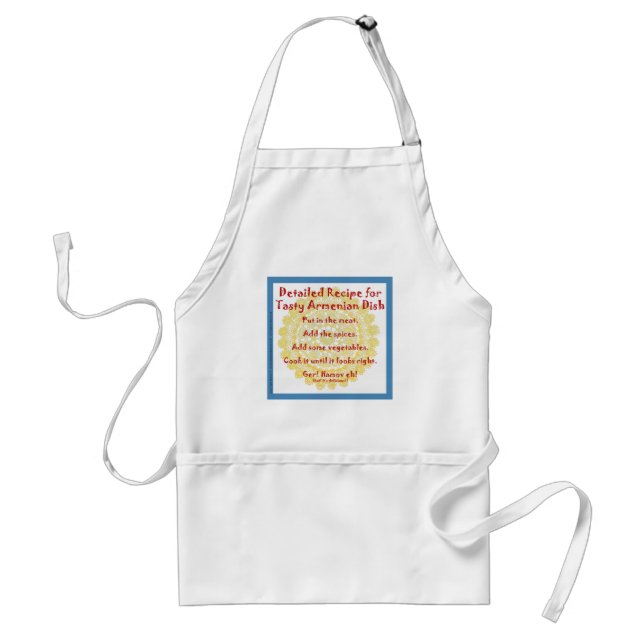 Apron with Armenian recipe (Front)