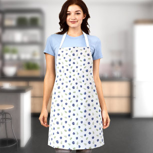 Apron with blueberries