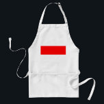 Apron with Flag of Indonesia<br><div class="desc">Celebrate your love for Indonesia in the kitchen, at the grill, or during festive gatherings with this vibrant apron featuring the flag of Indonesia. This eye-catching apron displays the iconic red and white horizontal bicolor of the Indonesian flag, a proud symbol of courage and purity. Designed to combine both practicality...</div>