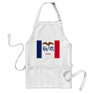 Apron with Flag of Iowa, U.S.A.