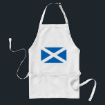 Apron with Flag of Scotland<br><div class="desc">Add a touch of Scottish pride to your kitchen with our apron featuring the flag of Scotland! Crafted with meticulous attention to detail, this apron is more than just a kitchen accessory; it’s a celebration of Scotland’s rich heritage and cultural pride. The design prominently displays the iconic Saltire, adding a...</div>