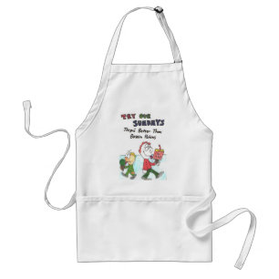 Apron with funny church sayings