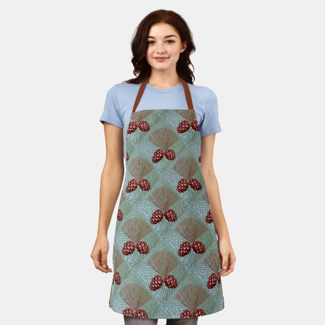 Apron with Ponderosa PineCones (Worn)