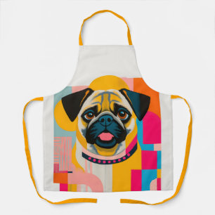 Apron with Pug