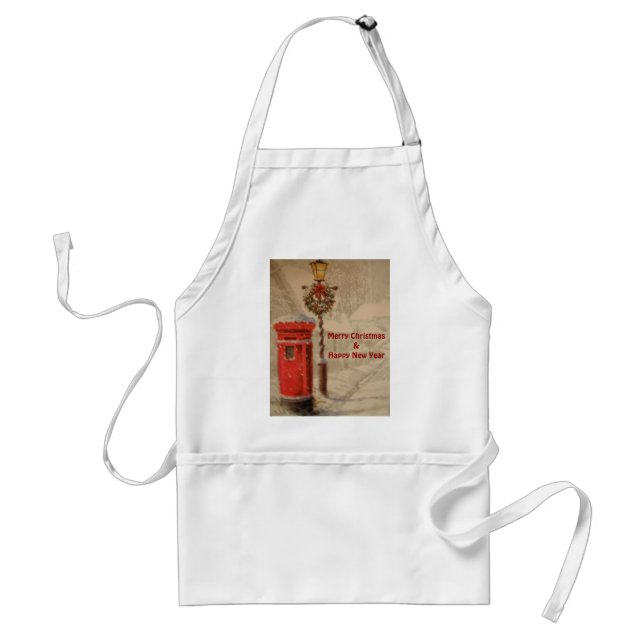 Apron With Red Post Box (Front)