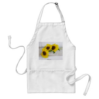 Apron with sunflowers