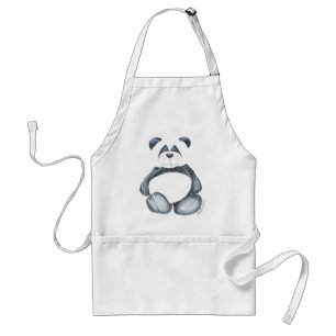 Apron with Unique Panda Bear