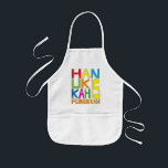Aprons Children's Hanukkah is Funukkah<br><div class="desc">A Hanukkah children's apron. This "Hanukkah is Funukkah" makes a wonderful gift for any child this Chanukah. Use it for baking, crafts or play to make any child's day! There are several different apron colours and sizes to select from. Size: Kids Painting, drawing, crafts – all great activities, but hard...</div>