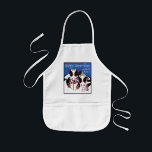 Aprons Children's Happy Hamookkah<br><div class="desc">A Hanukkah children's apron. This "Happy Hamookkah" makes a wonderful gift for any child this Chanukah. Use it for baking, crafts or play to make any child's day! Personalise by deleting text and adding your own. Choose your favourite font style, colour, and size. There are several different apron colours and...</div>