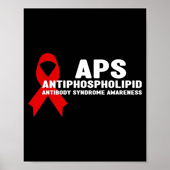 APS Antiphospholipid Antibody Syndrome Awareness Poster (Front)