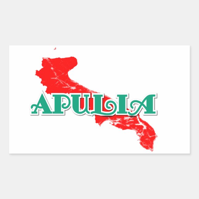 Apulia Rectangular Sticker (Front)