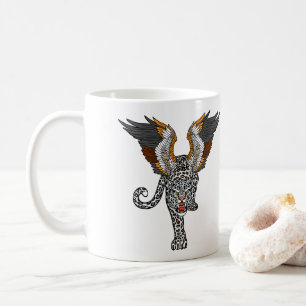 Aq Bars. Legendary winged snow leopard Coffee Mug