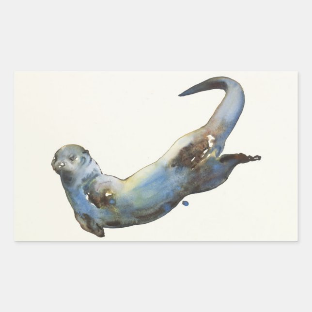 Aqua 2014 rectangular sticker (Front)