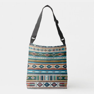 "AQUA" ADJUSTABLE TOTE - Mexican-Style Weave