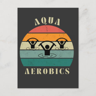 aqua aerobics postcard