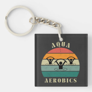 aqua aerobics water aerobics key ring