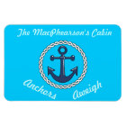 Aqua Anchors Aweigh Aqua Stateroom Door Marker
