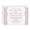Aqua and Coral Polka Dot Wedding Invitation