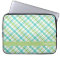 Aqua and Green Plaid Pattern