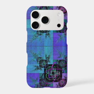 Aqua and Lilac Fractal Joy iPhone/iPad Case