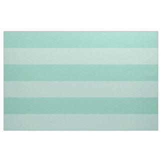 Aqua and Mint Wide Stripes Large Scale Fabric
