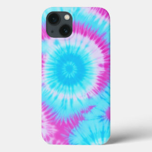 Aqua and Pink Tie Dye Phone Case