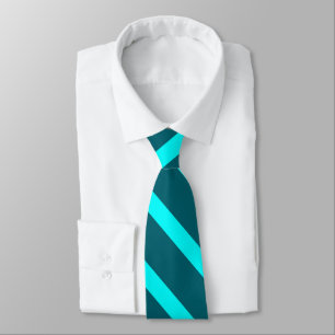 Aqua and Teal II University Stripe Tie