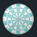 Aqua And White<br><div class="desc">Aqua And White Dart Board</div>