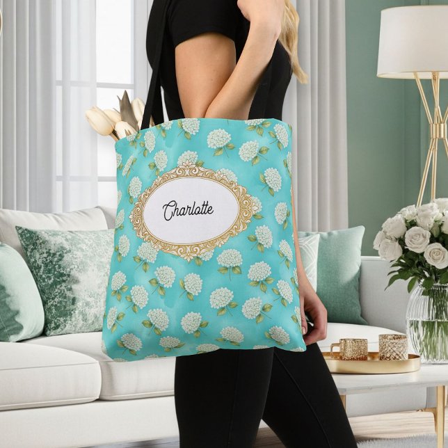 Aqua Aquamarine Tote Bag  (Creator Uploaded)