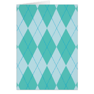 Aqua Argyle