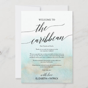 Aqua Beach Caribbean Welcome Letter & Itinerary