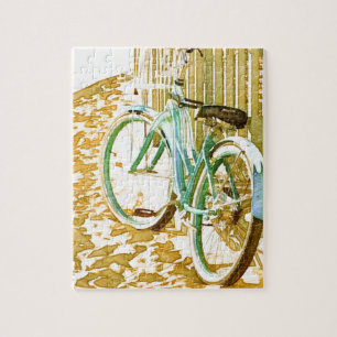 Aqua Beach Cruiser Jigsaw Puzzle