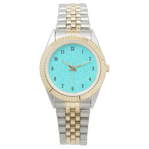 Aqua Black Digits Watch