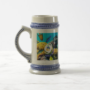Aqua Blend Beer Stein