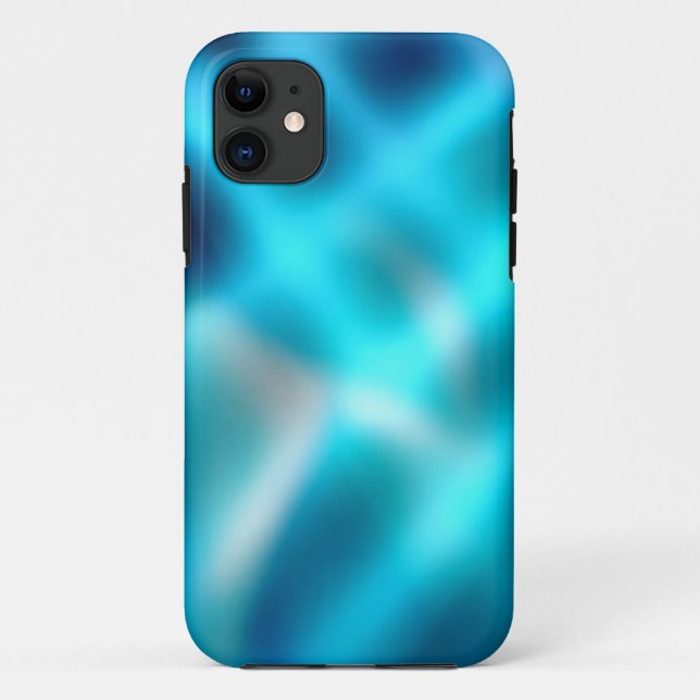 Aqua blue abstract gradien Case-Mate iPhone case (Back)