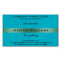 Aqua Blue And Gold Stripes Pattern