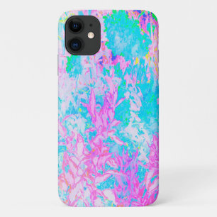 Aqua Blue and Hot Pink Hydrangea Landscape Case-Mate iPhone Case