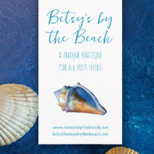 Aqua Blue Beach Themed  Business Card