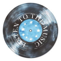 Aqua Blue Black Record Music