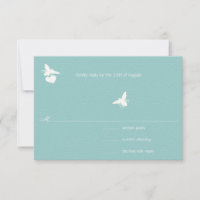 Aqua Blue Bumble Bee Heart Wedding