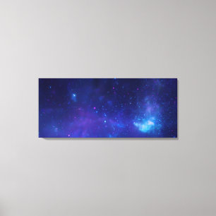 Aqua Blue Celestial Milky Way Galactic Centre Canvas Print