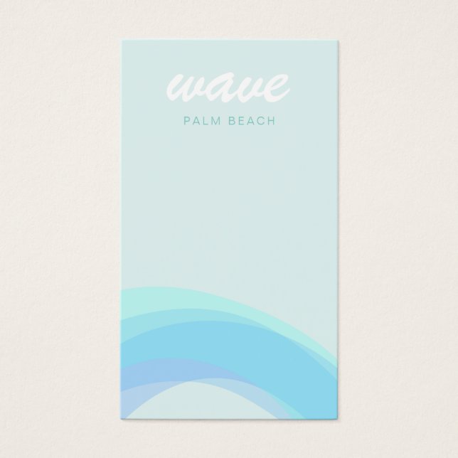 Aqua Blue Coastal Ocean Wave (Front)