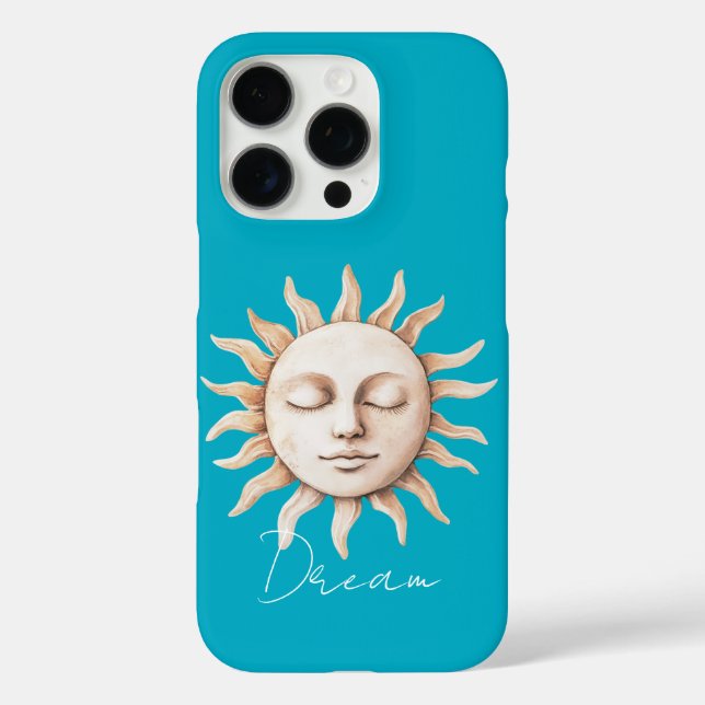 Aqua Blue dream Sicilian sun Case-Mate iPhone Case (Back)