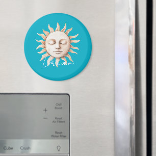 Aqua Blue dream Sicilian sun Magnet