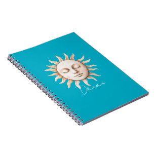 Aqua Blue Dream Sicilian Sun Notebook
