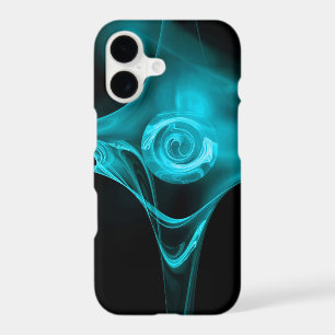 AQUA BLUE FRACTAL ROSE