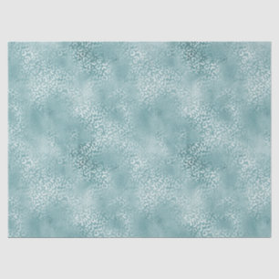 Aqua Blue Glam Leopard Print Tissue Paper