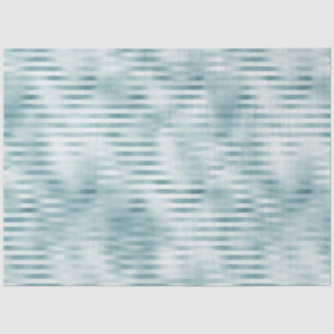 Aqua Blue Glam Stripes Tissue Paper