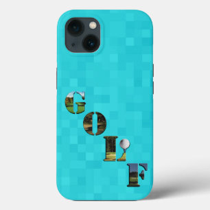 Aqua Blue Golf,  iPhone 13 Case