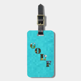 Aqua Blue Golf, Luggage Tag
